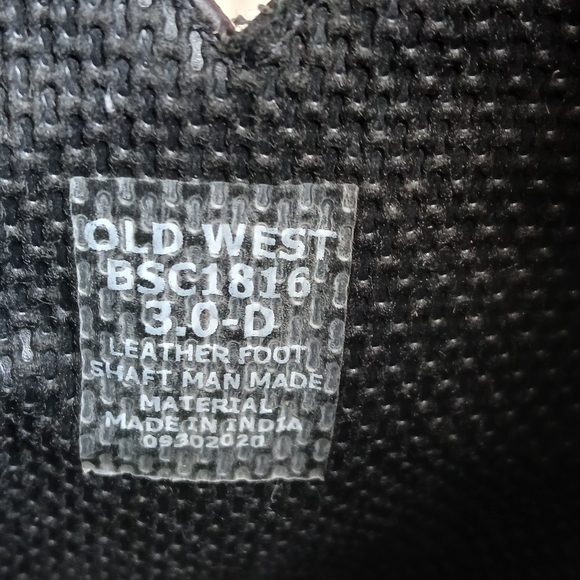 Old West Brown and Camouflage Cowboy Boots - Picture 9 of 11